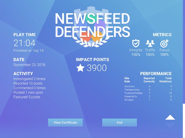 Screenshot 12: NewsFeed Defenders