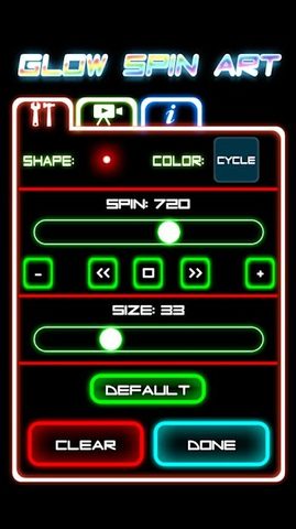 Screenshot 5: Glow Spin Art