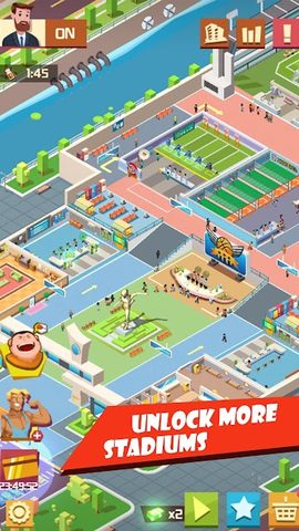 Screenshot 1: Sim Sports City - Tycoon Game