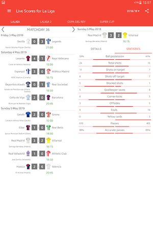Screenshot 16: Live Scores for La Liga Santander 2021/2022