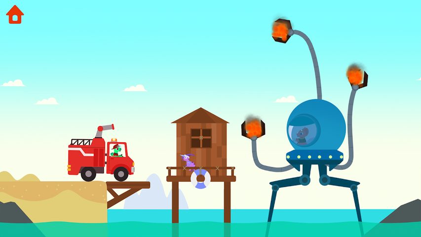 Screenshot 10: Dinosaur Fire Truck: for kids