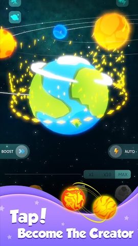 Screenshot 3: Tap Galaxy-Build your space world