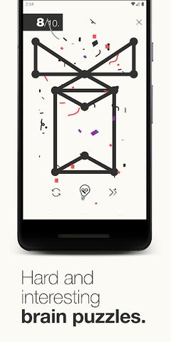 Screenshot 13: 1Line & dots. Puzzle game.