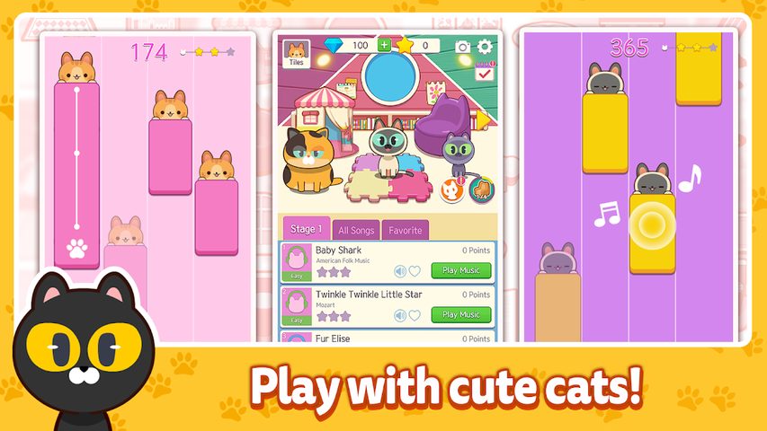 Screenshot 8: Piano Cat Tiles - Room Design