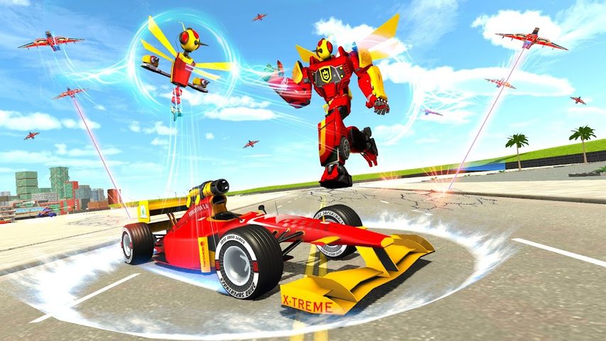 Screenshot 5: Dragon Fly Robot Car Game 3d