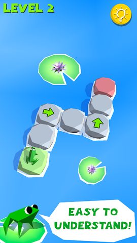 Screenshot 1: Frog Puzzle - Logic Puzzles & Brain Training