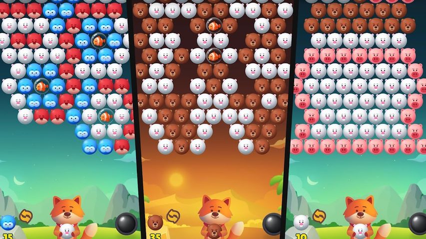 Screenshot 1: Bubble Shooter - POP Animal