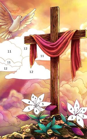 Screenshot 16: Bible Coloring - Paint by Number, Free Bible Games
