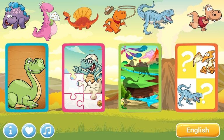 Screenshot 1: Kids puzzle - Dinosaur games