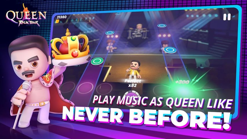 Screenshot 1: Queen: Rock Tour - The Official Rhythm Game