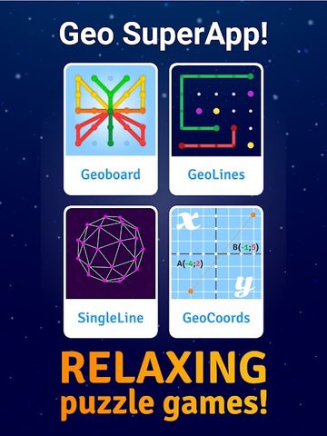 Screenshot 7: GeoBoard relaxing puzzle game drawing lines shapes