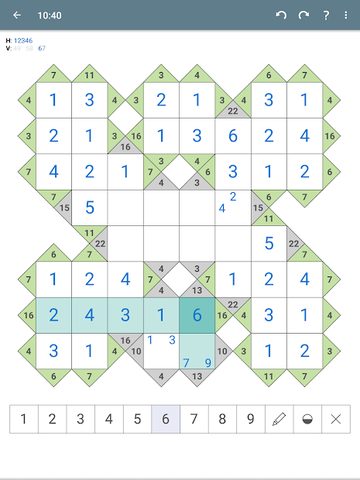 Screenshot 22: Kakuro (Cross Sums) - Classic