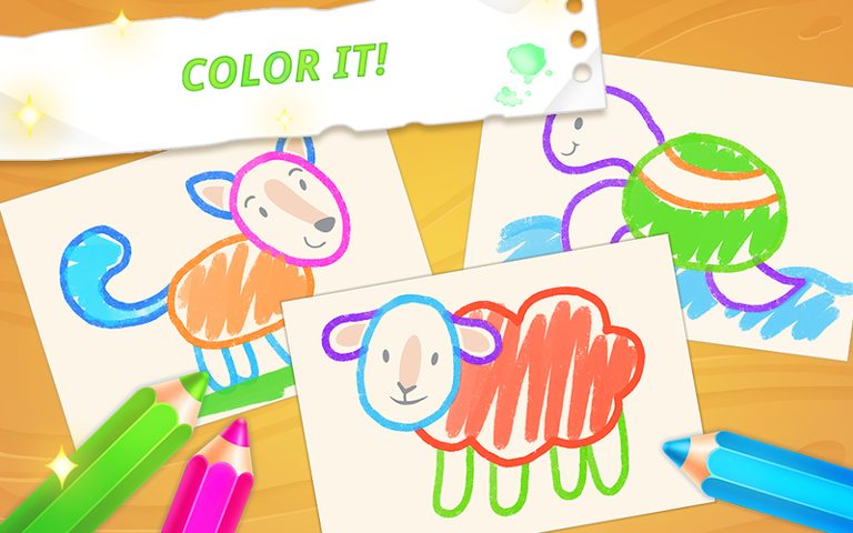 Screenshot 4: Baby drawing for kids - easy animal drawings