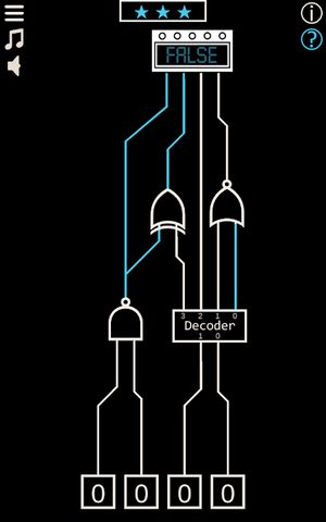 Screenshot 8: Make it True — Solve the Circuit
