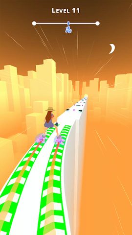 Screenshot 1: Sky Roller: Rainbow Skating