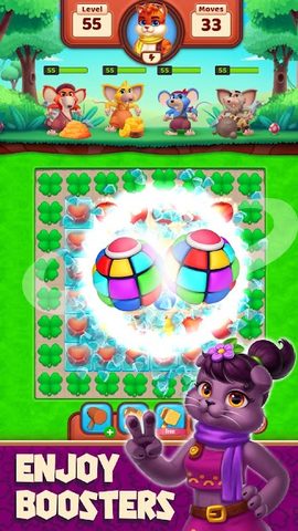 Screenshot 4: Cat Heroes - Match 3 Puzzle