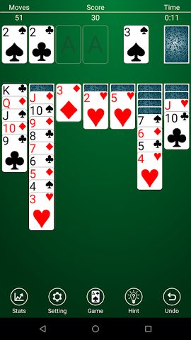 Screenshot 1: Classic Solitaire Free