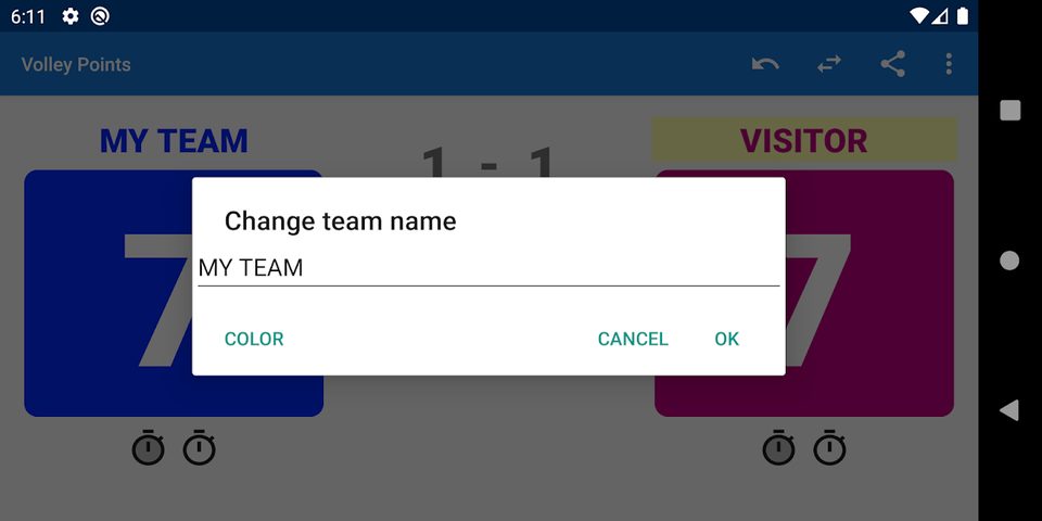 Screenshot 3: Volleyball Scoreboard