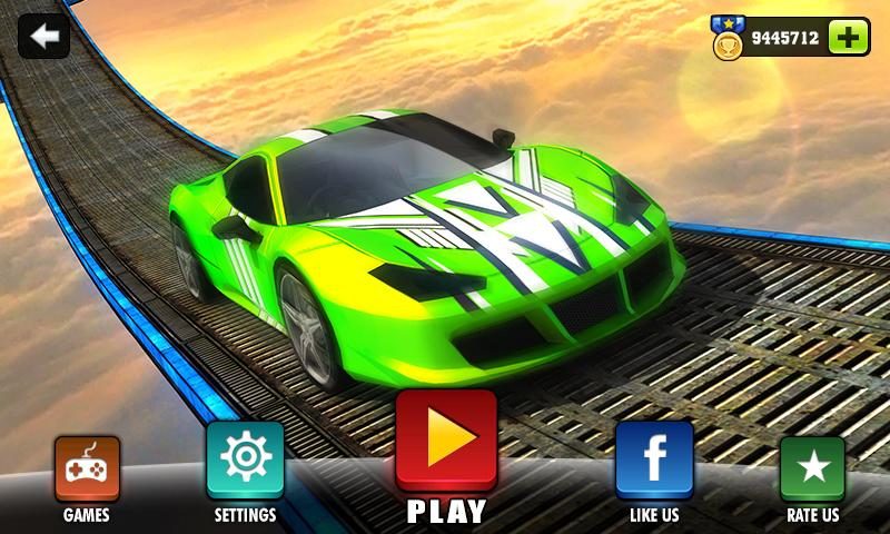 Screenshot 1: Impossible Car Stunt Games