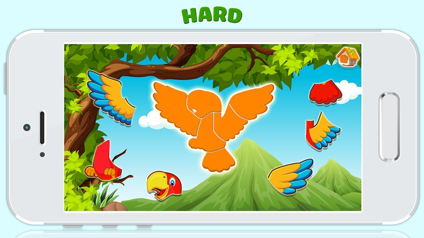 Screenshot 3: Animals jigsaw puzzle games for baby toddler kids