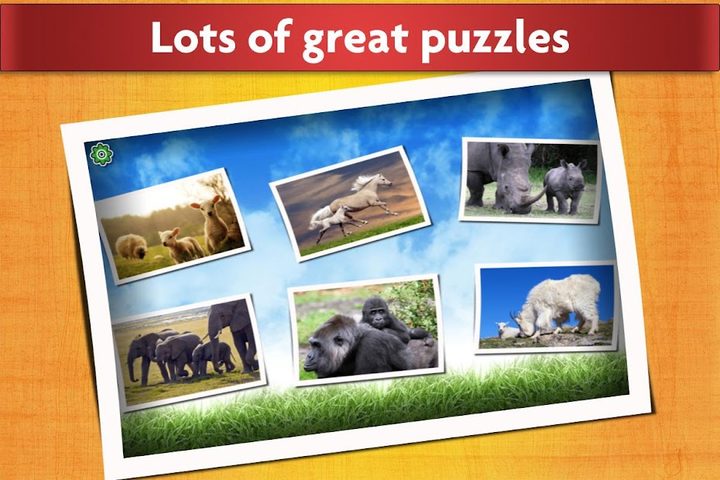 Screenshot 2: Animal Babies Jigsaw Puzzles Game - Kids & Adults