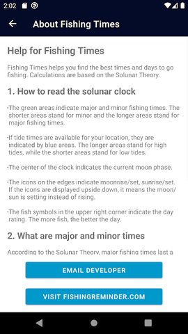 Screenshot 8: Fishing Times Free