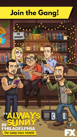 Screenshot 1: Always Sunny: Gang Goes Mobile