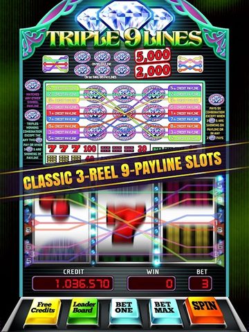Screenshot 3: Triple 9 Lines Diamond Slots