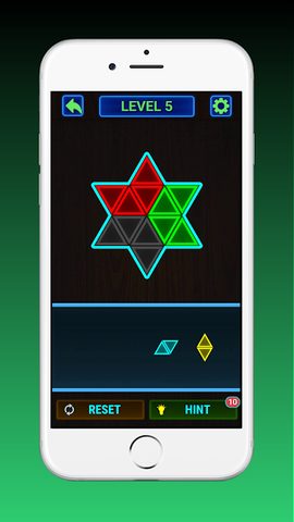 Screenshot 4: Glow Block Triangle Puzzle