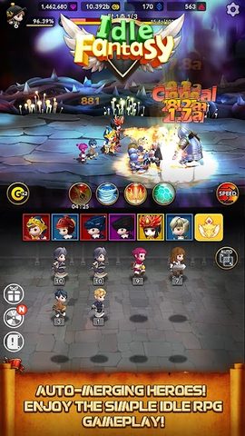Screenshot 3: Idle Fantasy : Merge clicker R