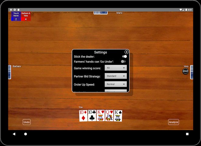 Screenshot 15: Euchre Card Classic