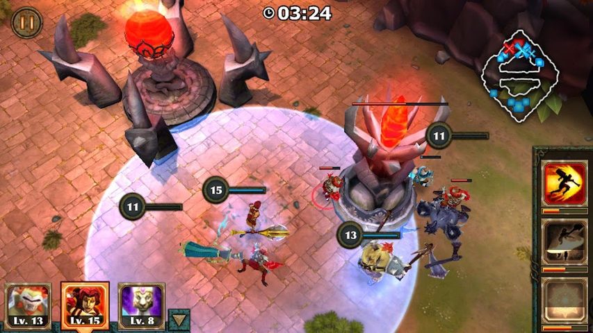 Screenshot 4: Legendary Heroes MOBA Offline