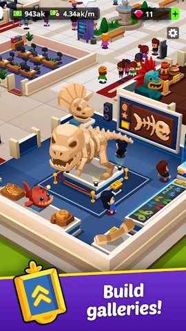 Screenshot 1: Idle Museum Tycoon: Art Empire