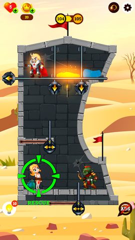 Screenshot 6: Rescue Knight - Hero Cut Puzzl