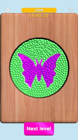 Screenshot 5: Sorting Beads: Stencil Fill