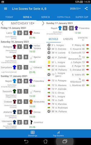 Screenshot 10: Live Scores for Serie A Italy 2021/2022