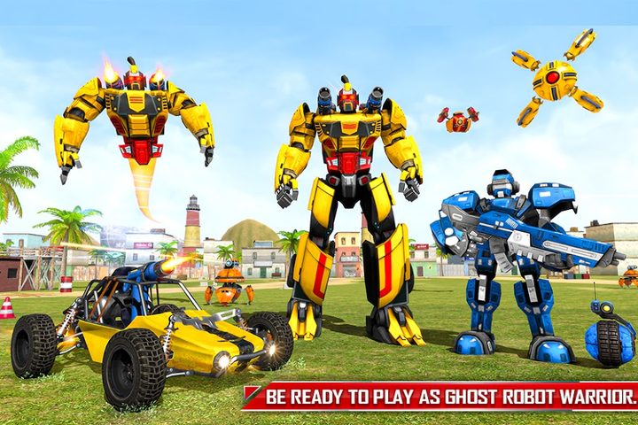 Screenshot 6: Flying Ghost Robot Car Game