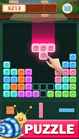 Screenshot 1: Block Puzzle - Pet World