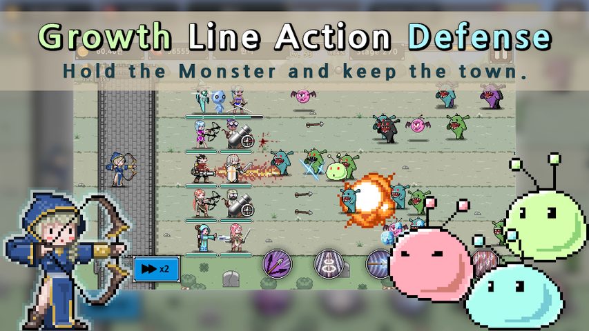 Screenshot 1: Dot Heroes III - Keep the Castle