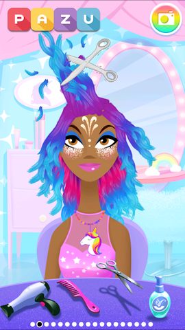 Screenshot 2: Girls Hair Salon Unicorn