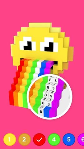 Screenshot 4: Color by Number ®: 3D No.Draw