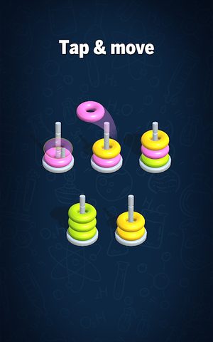 Screenshot 1: Hoop Sort Puzzle: Color Ring