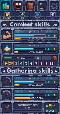 Screenshot 1: RNG: The Idle Game