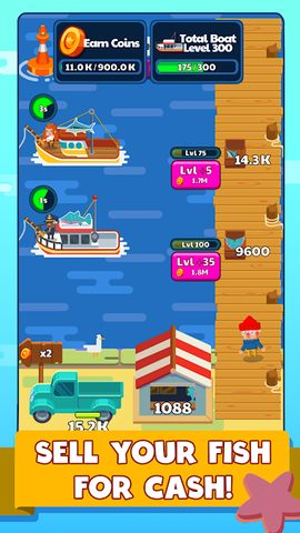 Screenshot 1: Idle Fishing Story