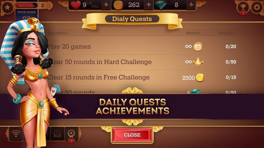Screenshot 12: Cleopatra Solitaire TriPeaks