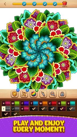 Screenshot 15: Cross Stitch Coloring Mandala