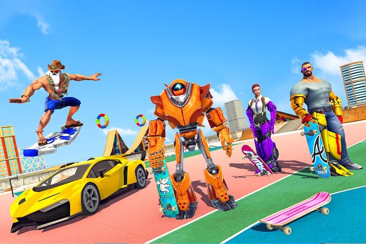 Screenshot 6: Flying Skateboard Robot Car