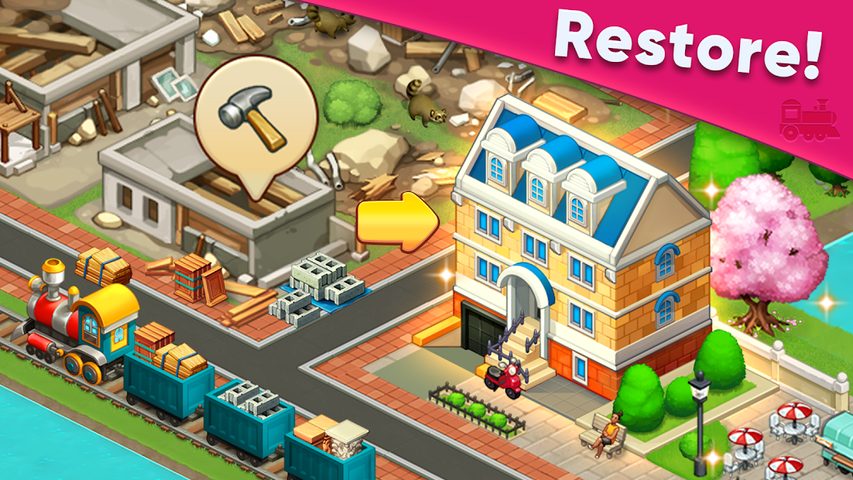 Screenshot 2: Merge Train Games