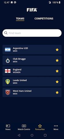 Screenshot 4: FIFA - Tournaments, Soccer News & Live Scores