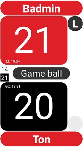 Screenshot 2: Score Badminton